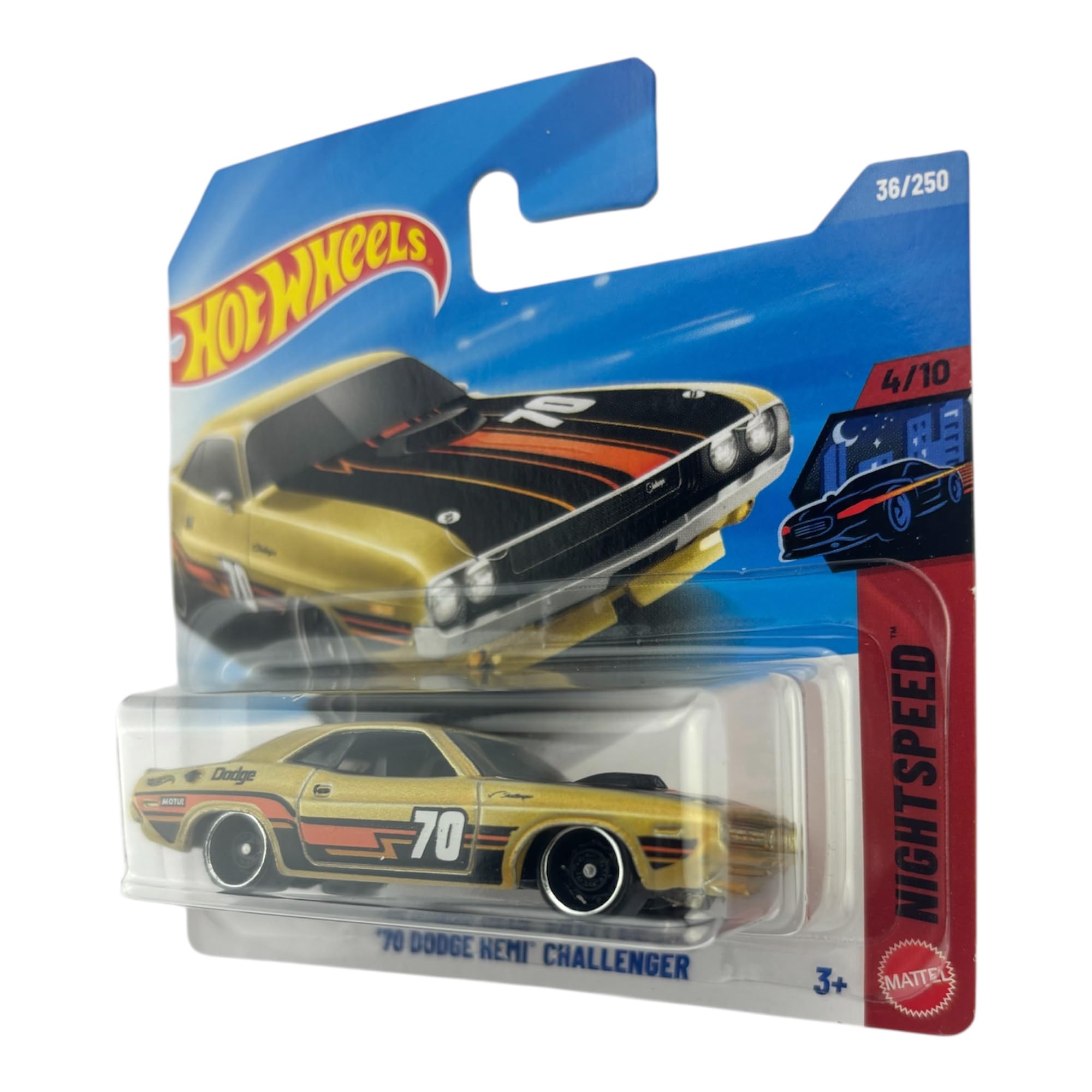 Amazon.com: Hot Wheels '70 Dodge Hemi Challenger [Gold] Night