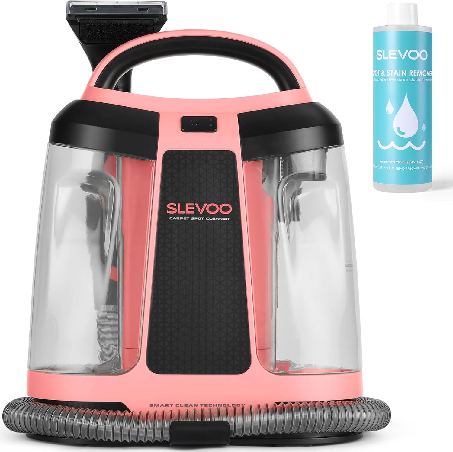 Carpet Cleaner Machine 11Kpa Strong Suction, New 450W Powerful Motor, Portable Upholstery Cleaner with Spot Cleaner, Stain Remover for Pet Accident, Rugs, Carpet and Upholstery Red