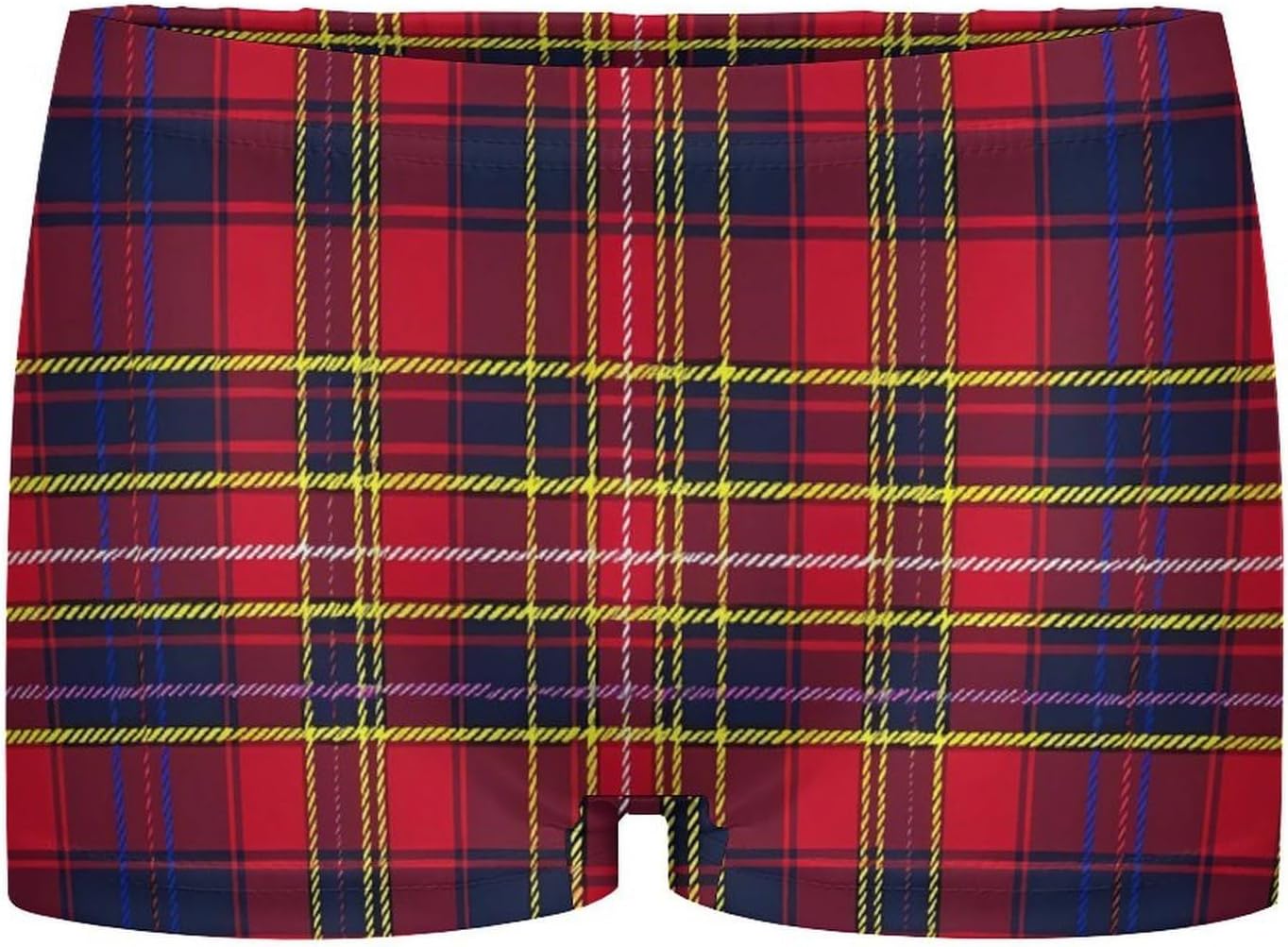 Red Buffalo Scottish Tartan Plaid Checkered Funny Women's Boxer Briefs Breathable Underpants Trunks Stretch Underwear