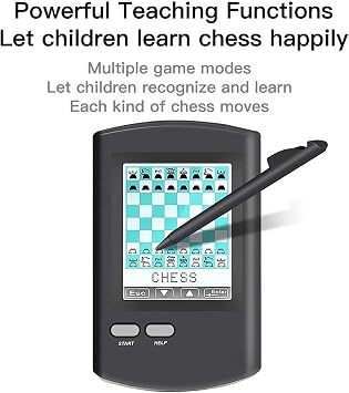 Portable Electronic Chess Set with HD LCD Screen and Stylus, AI Learning Modes for Beginners to Advanced Players, Ideal Travel Gift