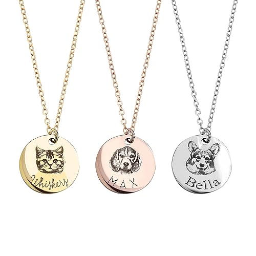 Personalized Gift for Women Pet Necklace Handmade Pet