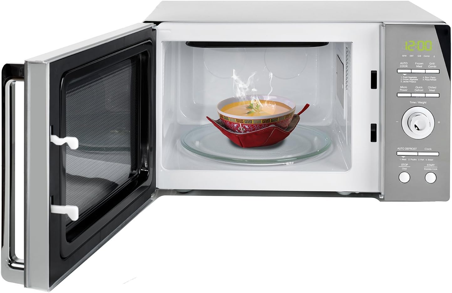 Jokari Bowl Holder - Microwavable - Protects Fingers and Laps - Fits Bowls - Grey - Image 5
