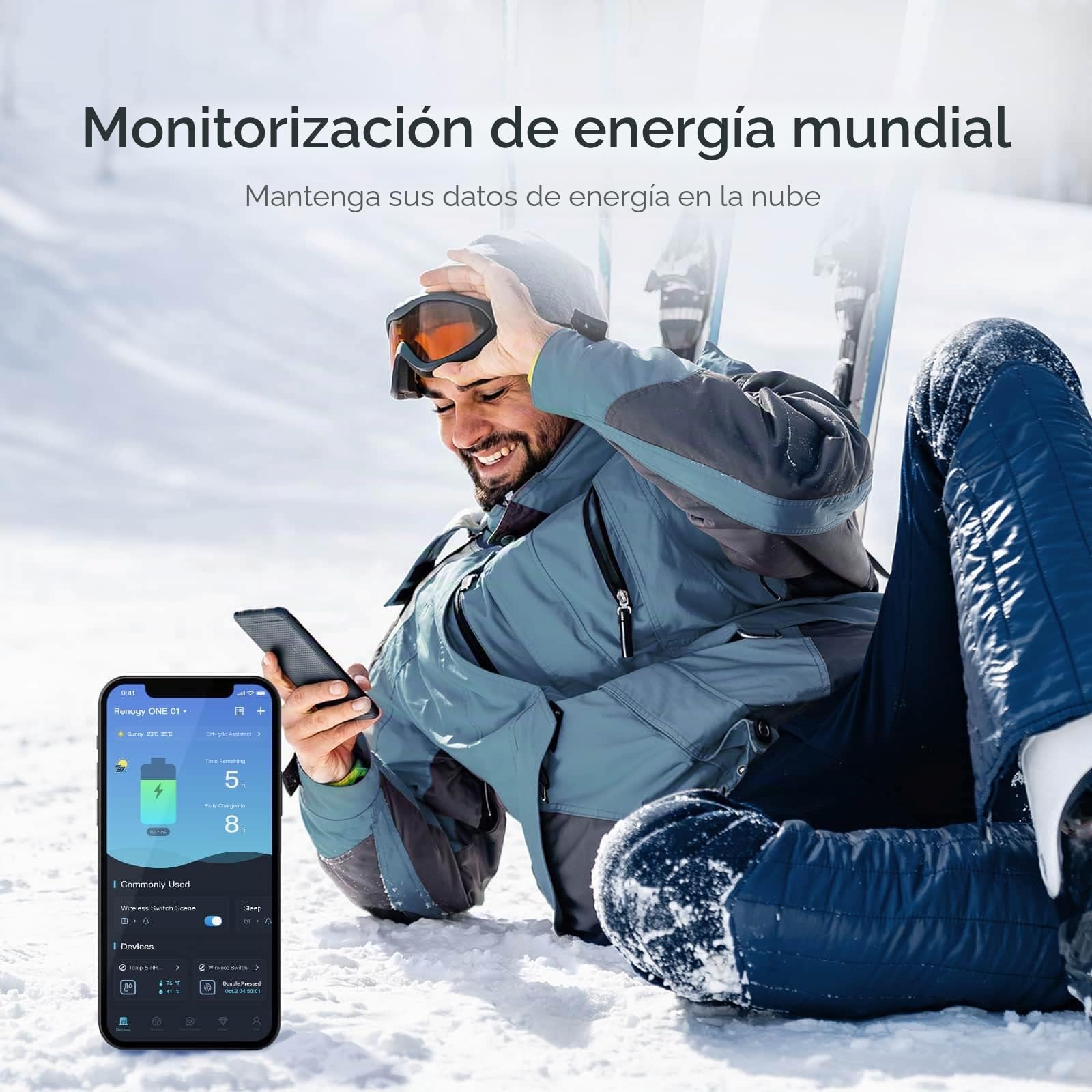 Renogy One Core: panel todo en uno para monitorear la fuente de alimentación independiente de la red, monitoreo de batería para furgonetas, cabinas, barcos y Tiny House, compatible con dispositivos