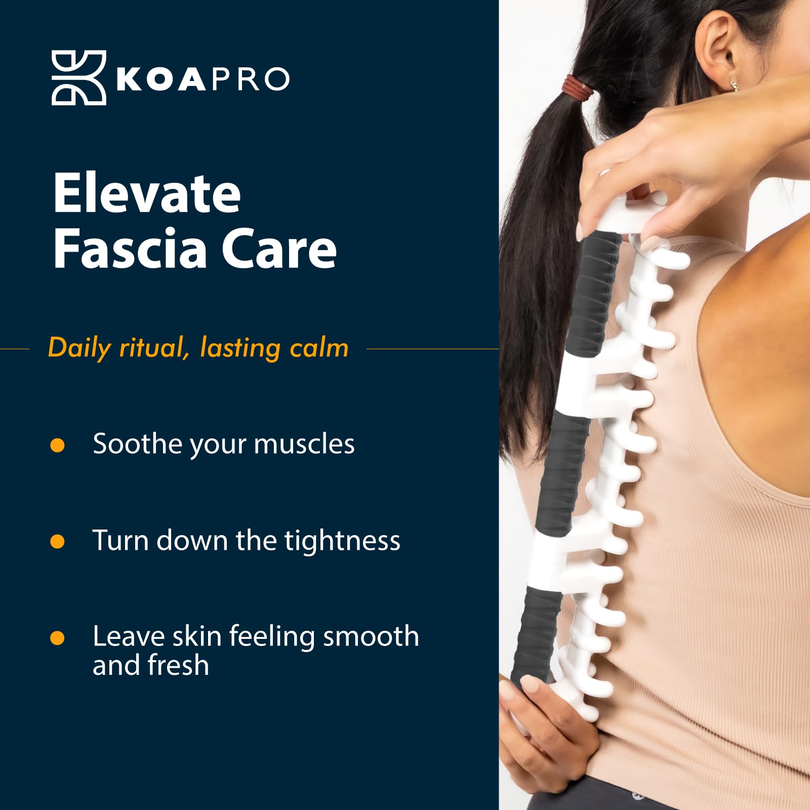 KOA PRO - Herramienta de masaje de cuerpo entero, herramienta de liberación miofascial, punto de activación manual y masajeador de tejido profundo, salud holística de la fascia para masaje de