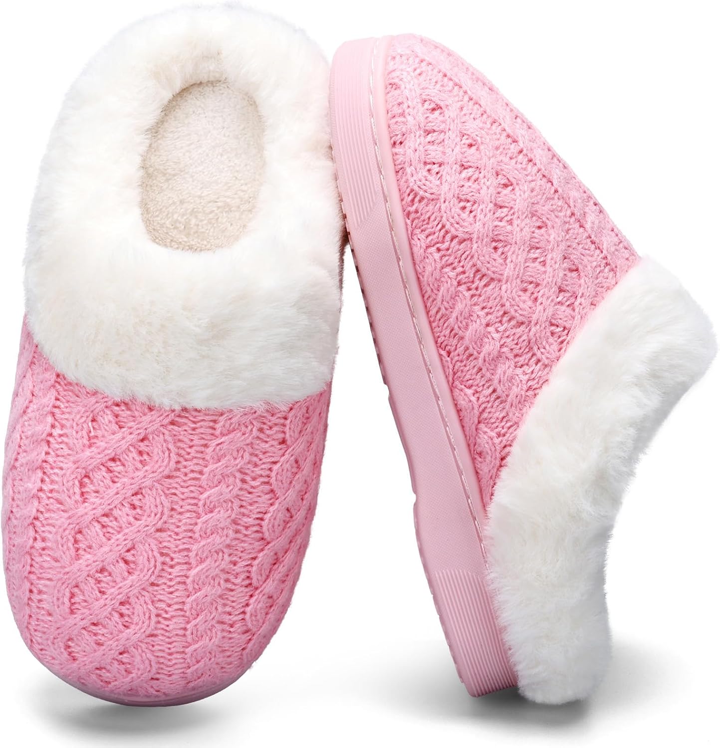 WateLves Girls Boys Slippers Toddler Kids Comfy Fuzzy Non-slip House Shoes Bedroom Soft Faux Fur Lined Indoor Outdoor