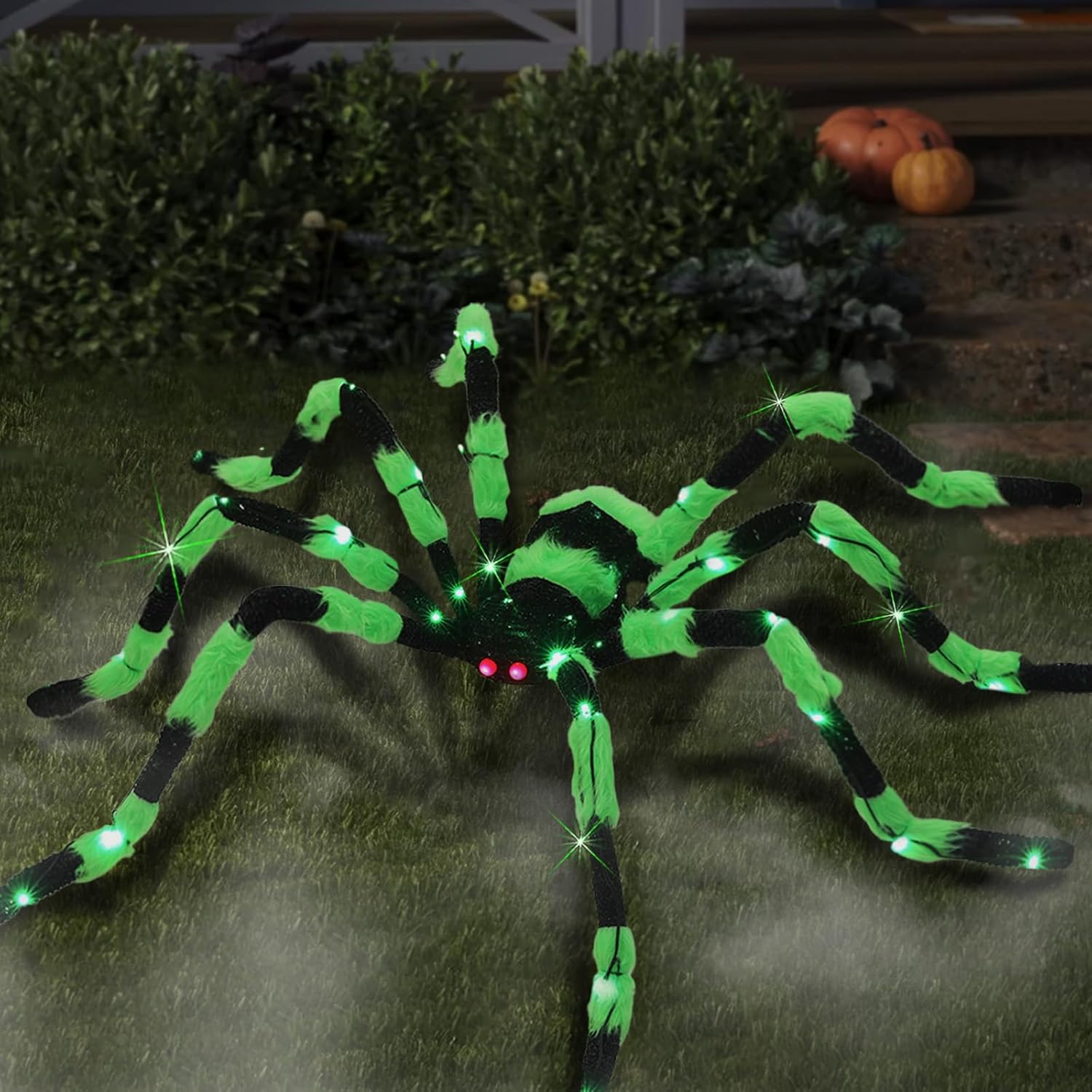 Amazon.com: Giant Spider Halloween Decorations, 60" Large Black Hairy ...