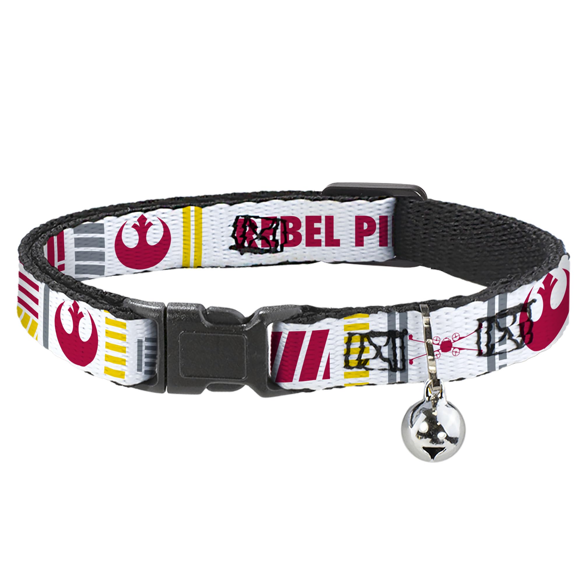 Collar de gato Star Wars anti-asfixia con clip de plástico fácil de ajustar