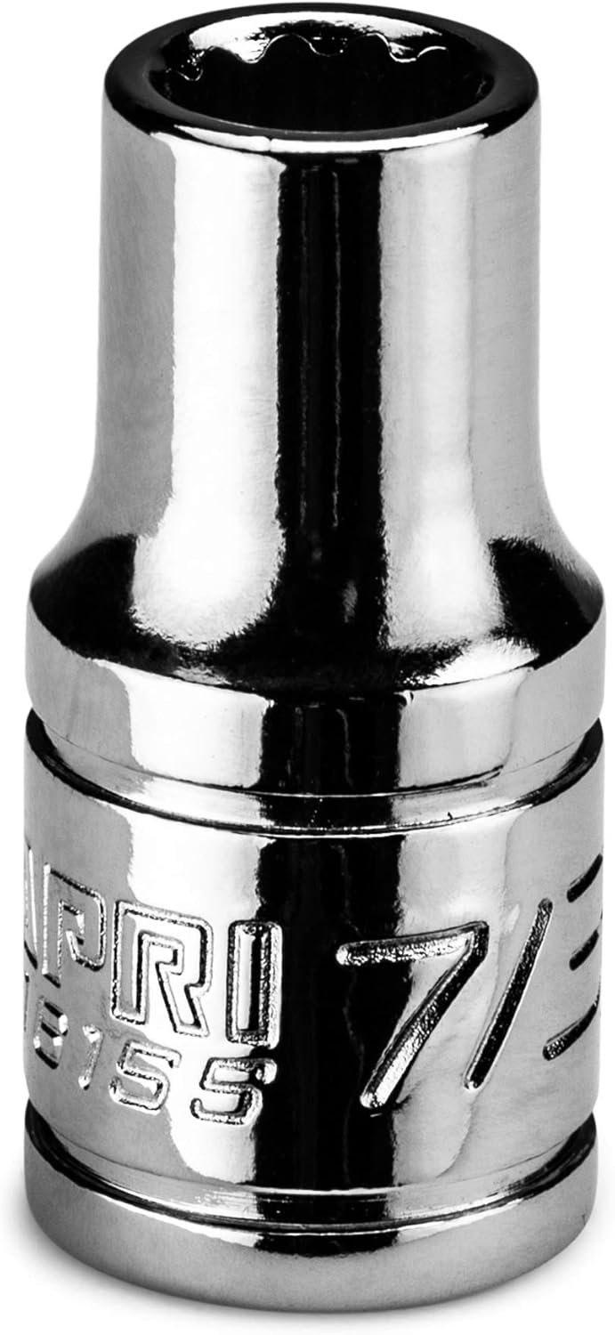 Capri Tools 7/32 in. Shallow Socket, 1/4 in. Drive, 12-point, SAE