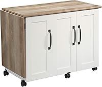 Vista 11 de Mueble móvil para costura y otras manualidades de madera de cerezo, Madera Manufacturada, Cinnamon Cherry