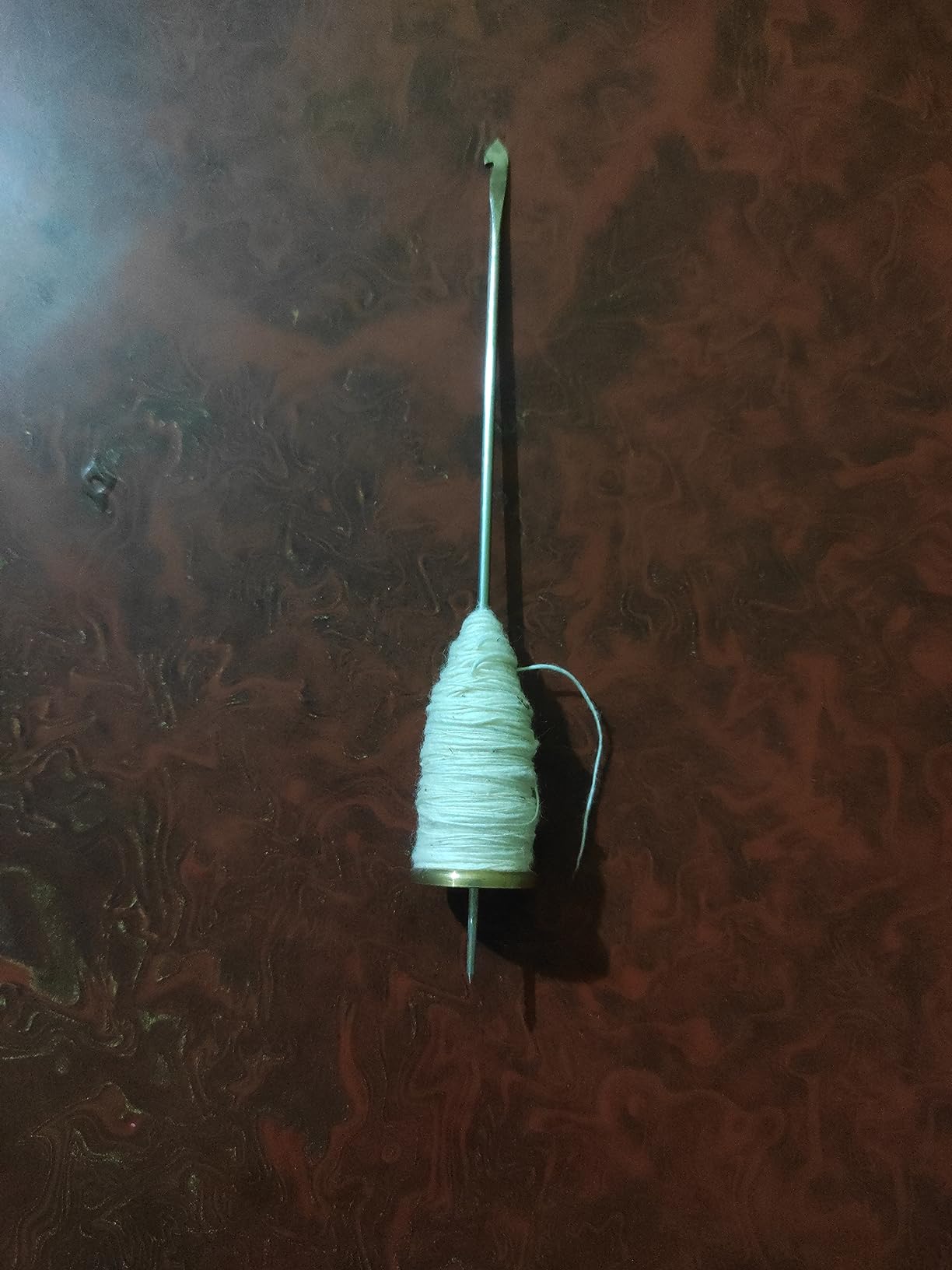 Aks Creations Takli Drop Spindle Top Khadi Cotton Yarn Spinning Metal Tool Gift for Beginners