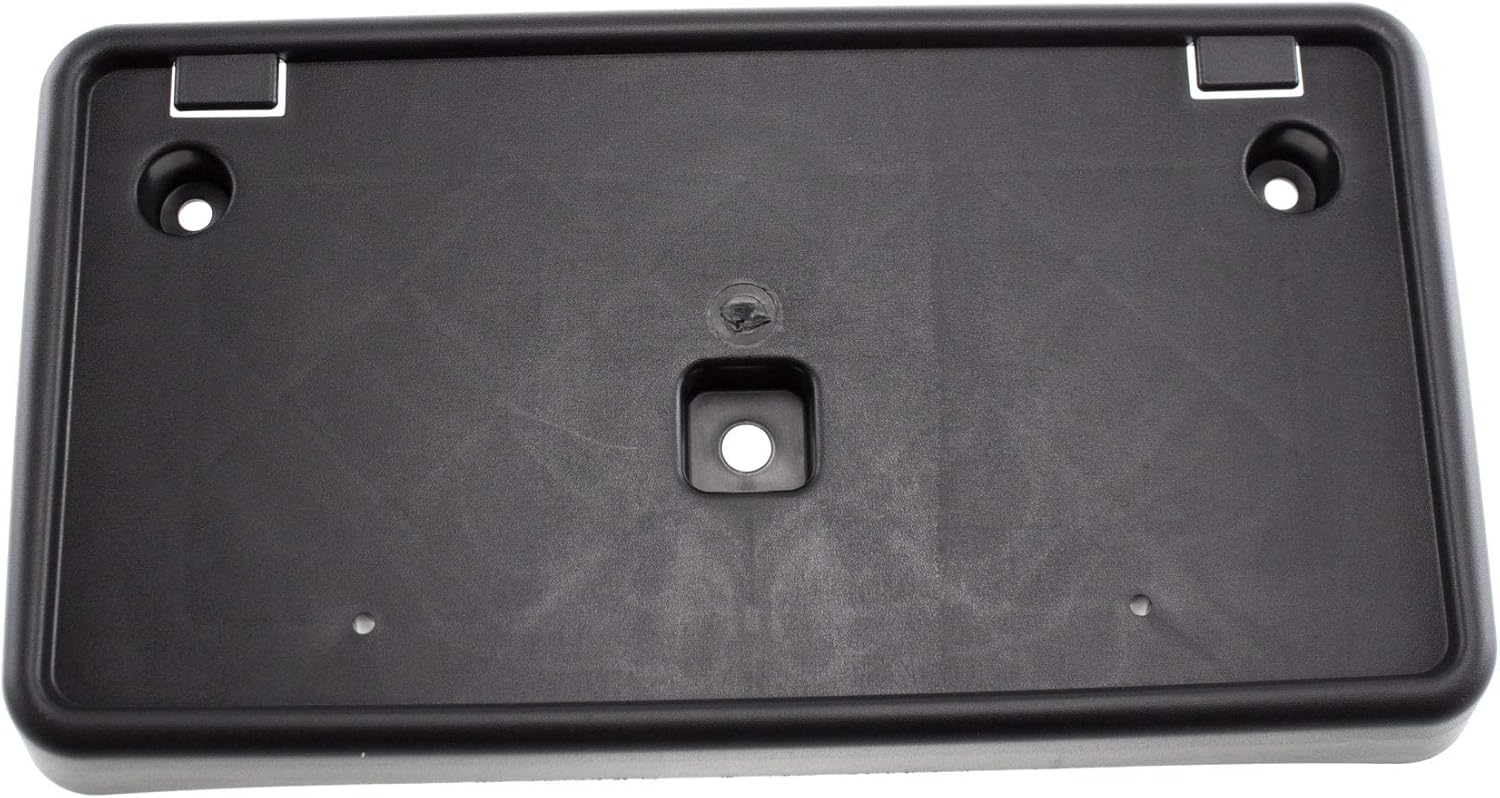 Compatible with 04-10 GR. Cherokee Front License Plate Holder Bracket Black CH1068113 55156796AA