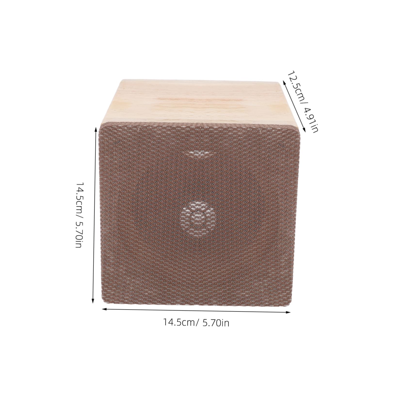 Cabilock Caja de Altavoz de Madera para Viajes Largos y Desplazamientos Diarios Beige de 4 Pulgadas Estructura Resistente Que Minimiza Vibraciones y Fácil Instalación para Coche