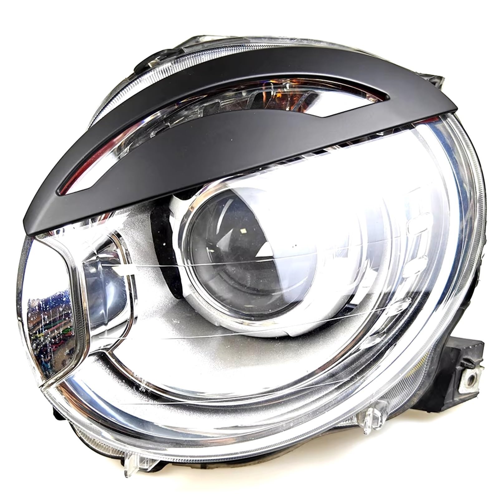 FIAT500 595 695アングリー アイブロー マットブラックABSプラ FIAT500 595 695アングリー アイブロー マットブラックABSプラ