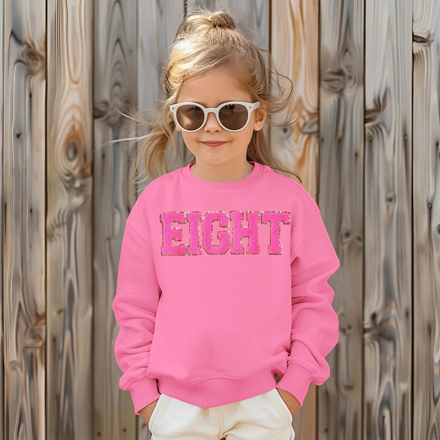 幼児 赤ちゃん 女の子 誕生日 衣装 2歳 3歳 4歳 5歳 6歳 7歳 誕生日 パーティー スウェットシャツ シェニール織 パッチ