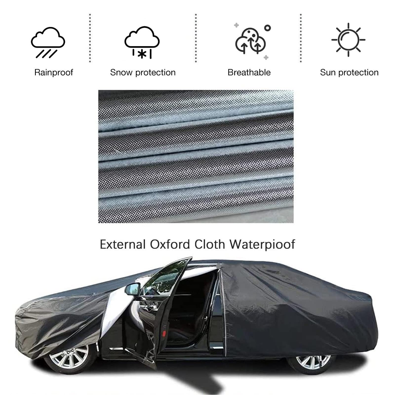Hageldecke Für Auto für Mazda CX-30, Autoabdeckung Outdoor Wasserdicht, Hagelschutzplane Auto Atmungsaktiv Vollgarage Autoplane Für Regen Sonne Staub Schutz(Green)