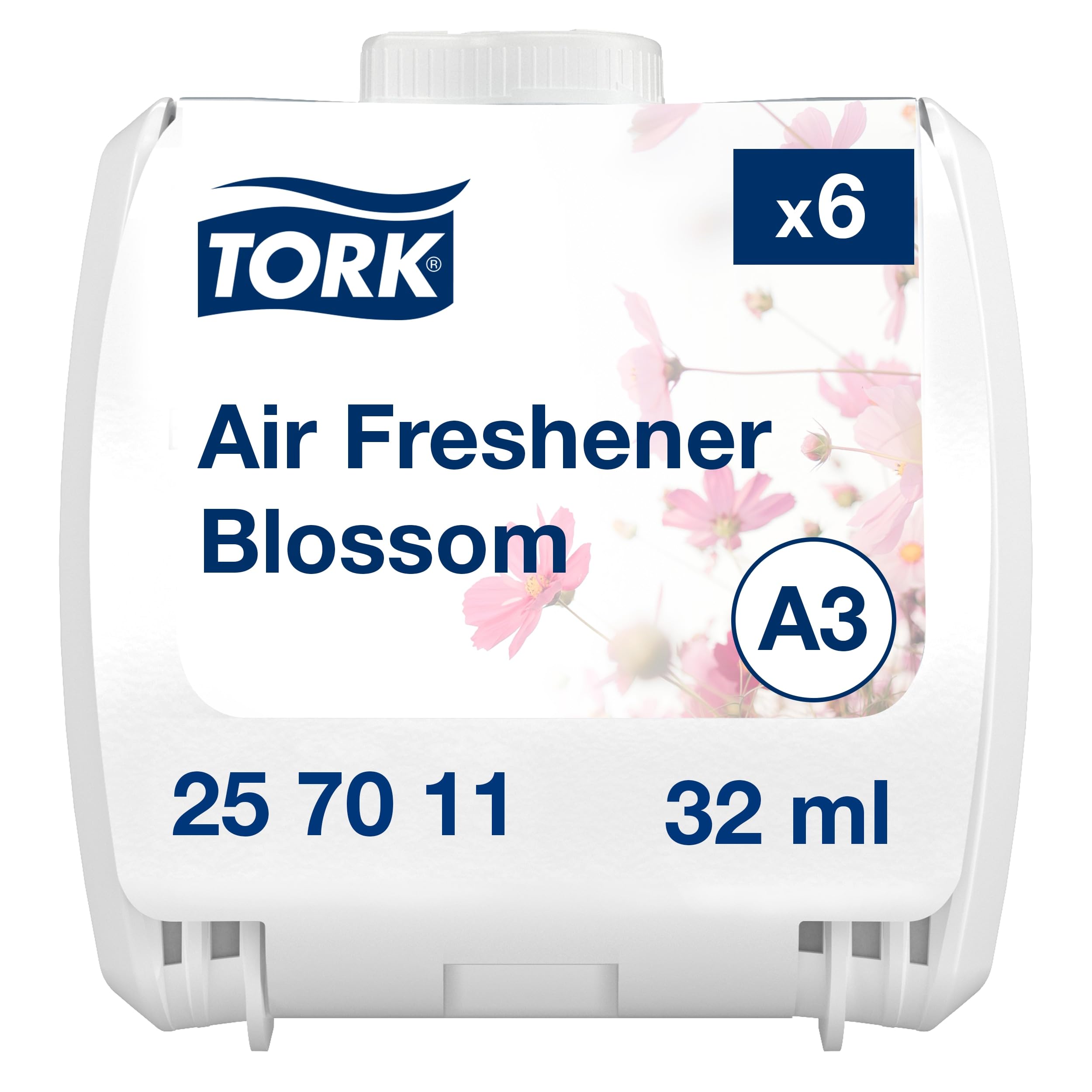 Tork kontinuierlicher Lufterfrischer Blütentraum A3, Geruchsneutralisierer, 6 Nachfüllflakons, 257011