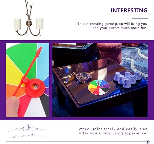 Miniatura 2 de Rueda de premio Whirl of Fun Rueda de premio giratorio de 3.9 in Rueda de premio de pared Spinner para carnaval y feria comercial Gana el juego de