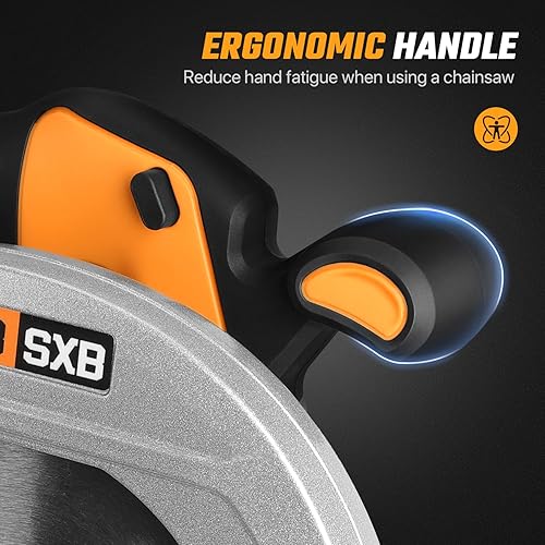 Miniatura 3 de SXBSXB Sierra circular para batería Dw 20V Max, hoja de 7-14 pulgadas, 8000 RPM, kit de sierra circular inalámbrica sin escobillas para cortar