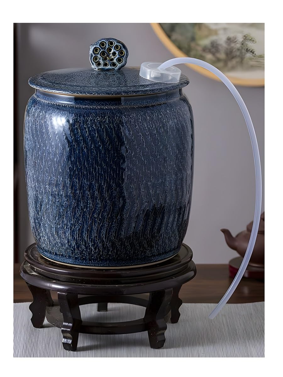 Dispensador de agua de cerámica 15L para eliminar plásticos con grifo de acero inoxidable
