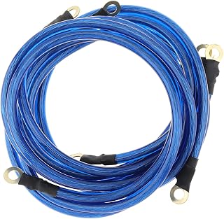 DriSentri 5-Point Universal Car Grounding Cable Kit Blue - Boost Engine Power, Save Fuel, Brighter Lights for Cars & Trucks