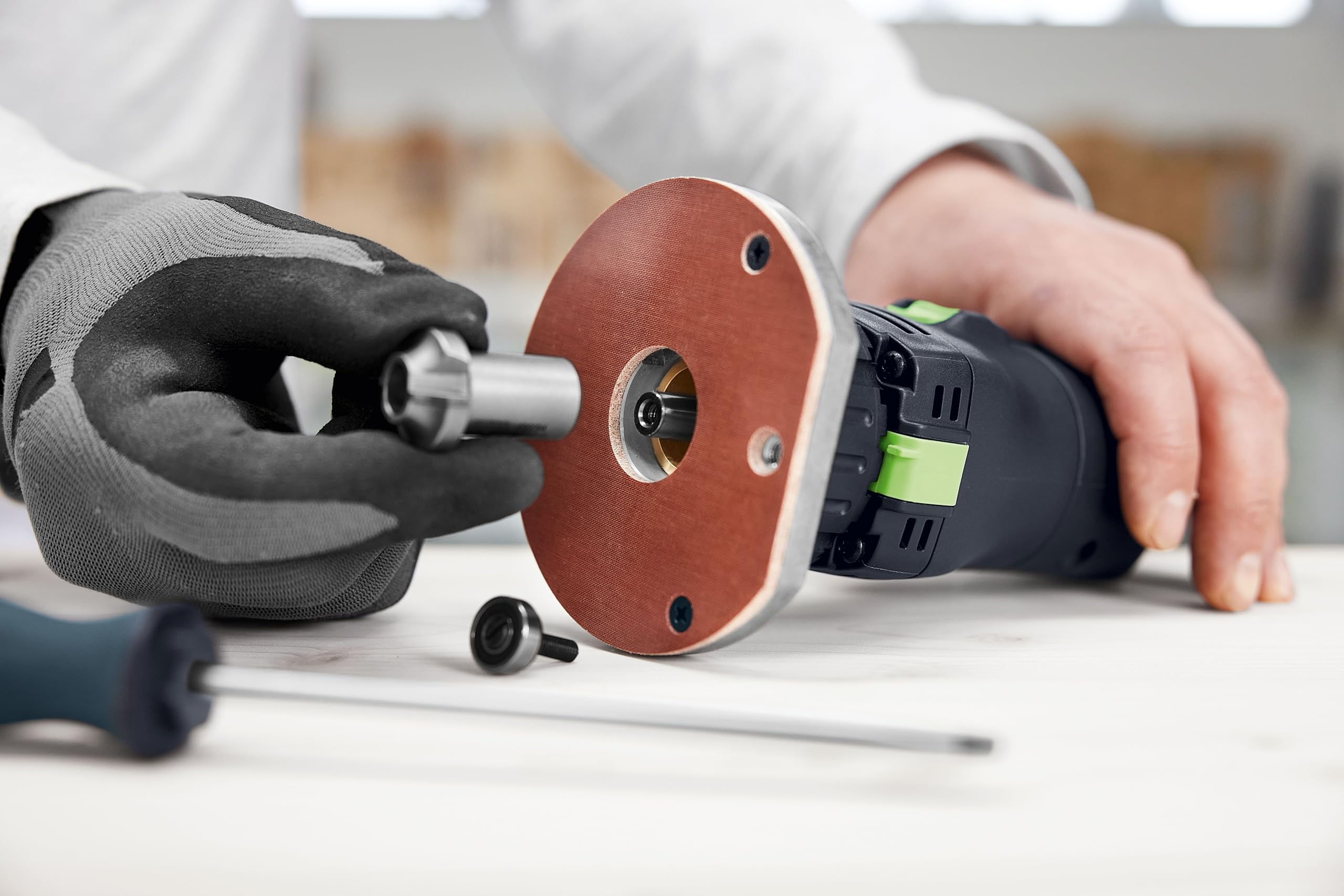Festool Affleureuse sans fil OFKC 500 R3 EB-Basic - 577985 | Défonceuse de chants sur batterie 18 V - moteur EC-Tec sans balais - réglage profondeur 0,1 mm