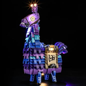 طقم إضاءة LED متوافق مع Lego Fortnie Supply Llama، متوافق مع أضواء Lego 77071 فقط، بدون موديلات