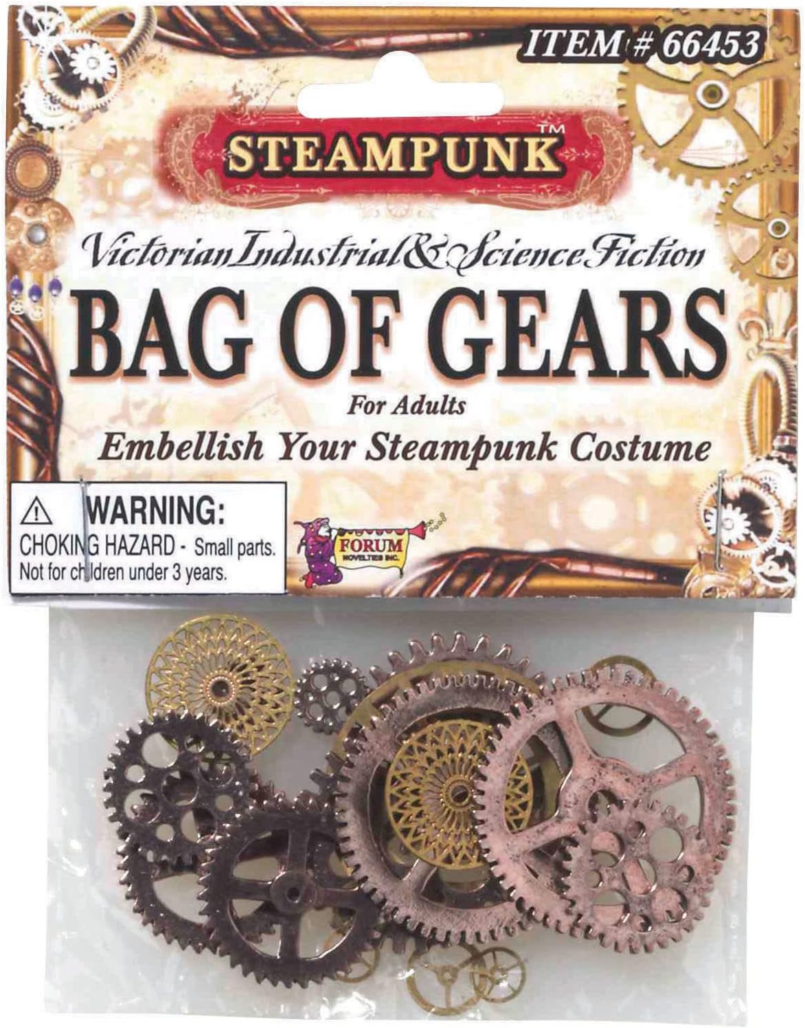Forum Novelties Men's Steampunk Victorian Bag of Gears Costume Accessory