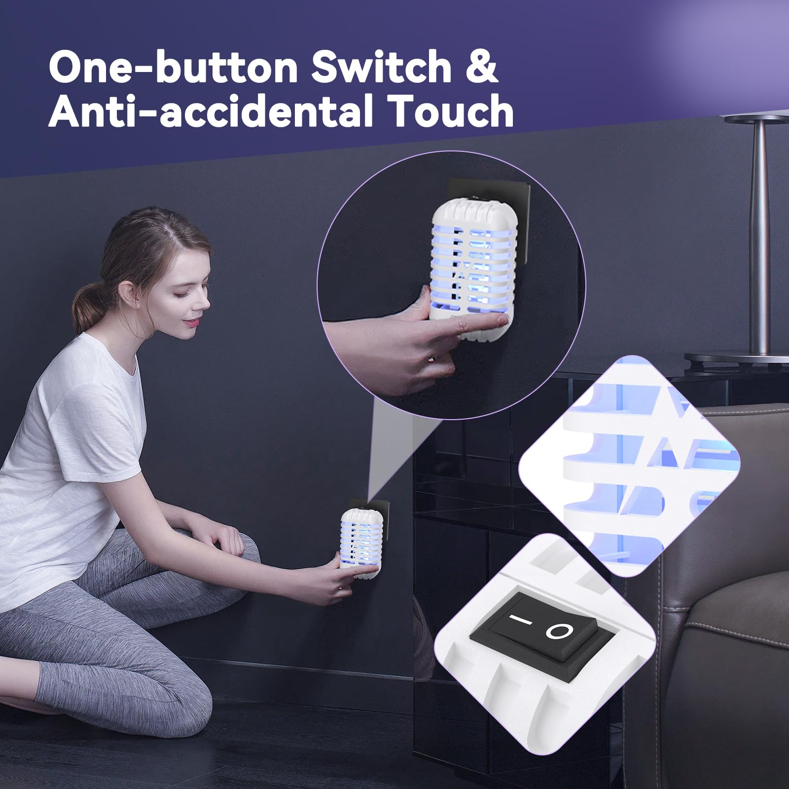 AMMAZZA ZANZARE ELETTRICO 4 LED FULMINATE DA MURO LUCE CASA ANTI FULMINA 1 W | Leroy Merlin - Foto 13