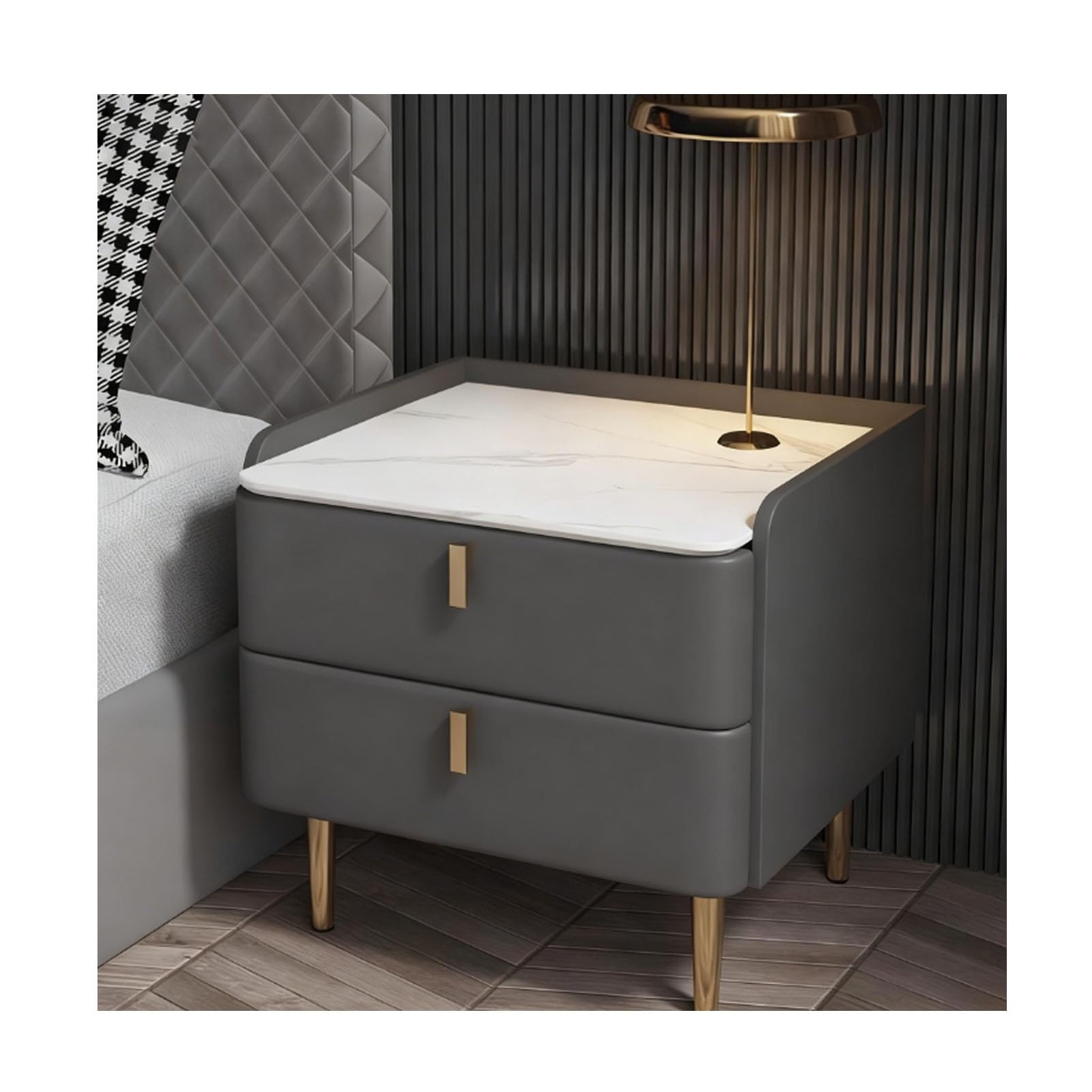 Table de nuit moderne pour chambre à coucher épurée et salon minimaliste