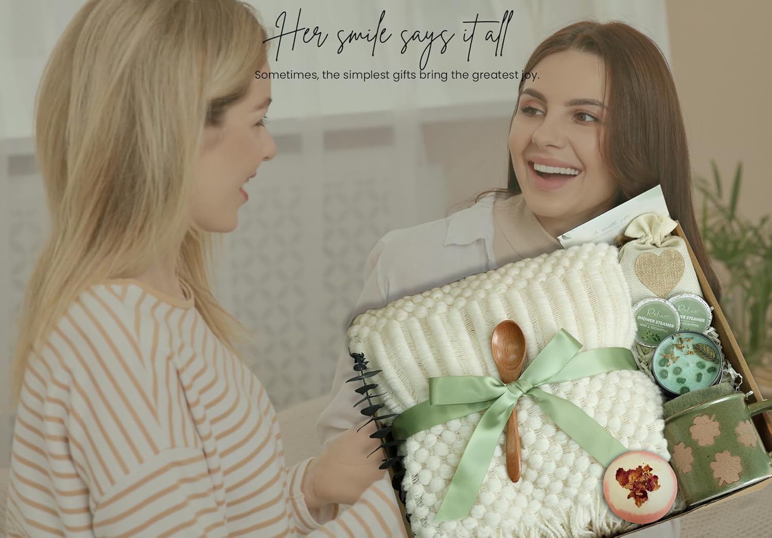 Get Well Soon Gift for Women - Self Care Package/Relaxation- After Surgery, Sympathy Gifts, Thinking of You/Mothers Day/Grief/Bereavement/Miscarriage Gifts for Women(Matcha Green) - Image 7