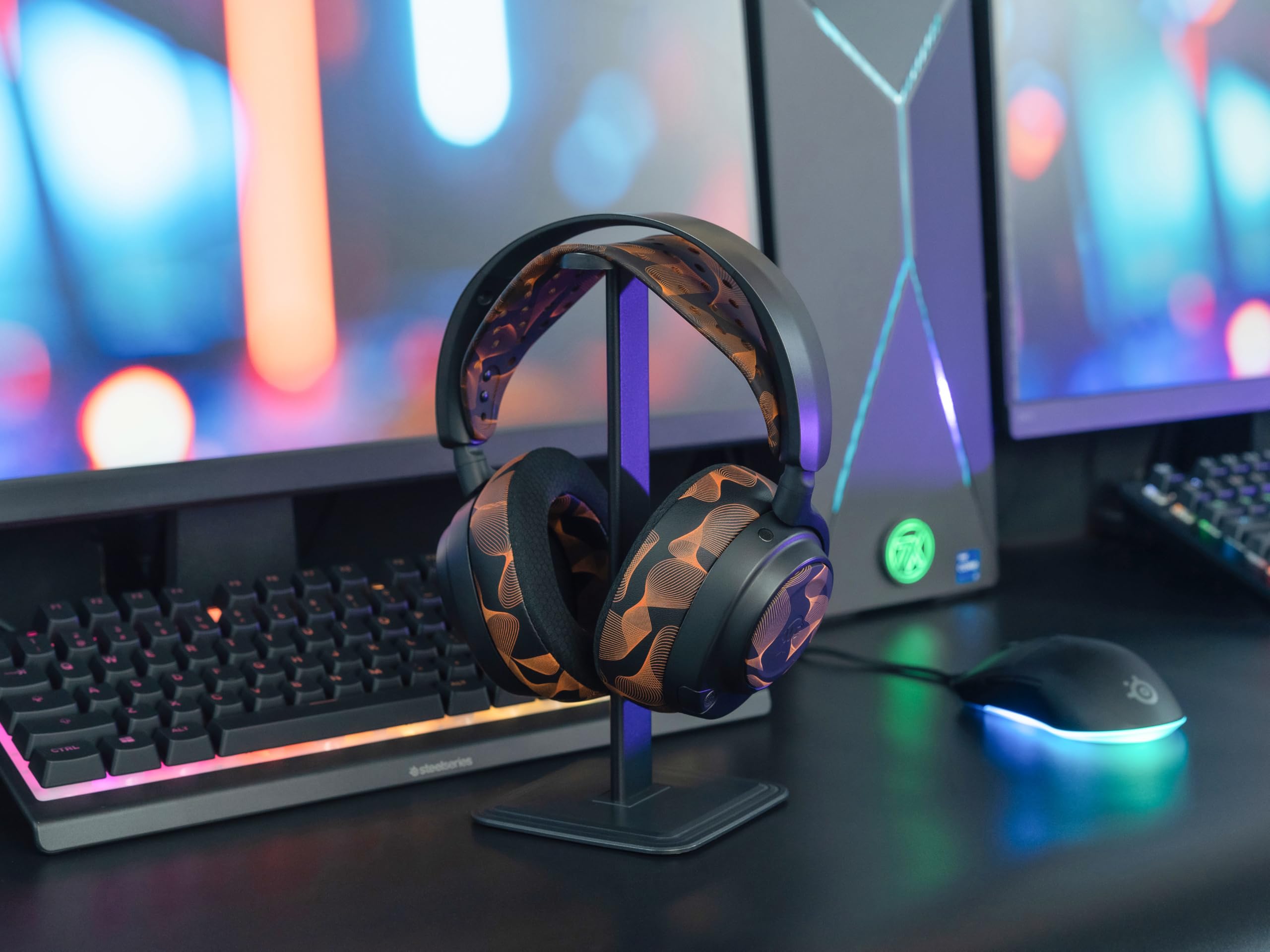 WC Mod Kit V2 Nova Pro Wireless, Pro Omni & Elite – Ohrpolster & Kopfband | Von Wicked Cushions | Inkl. Seitenplatten. Für Arctis Nova Pro Wireless, Elite & Pro Omni | Kinetic Wave