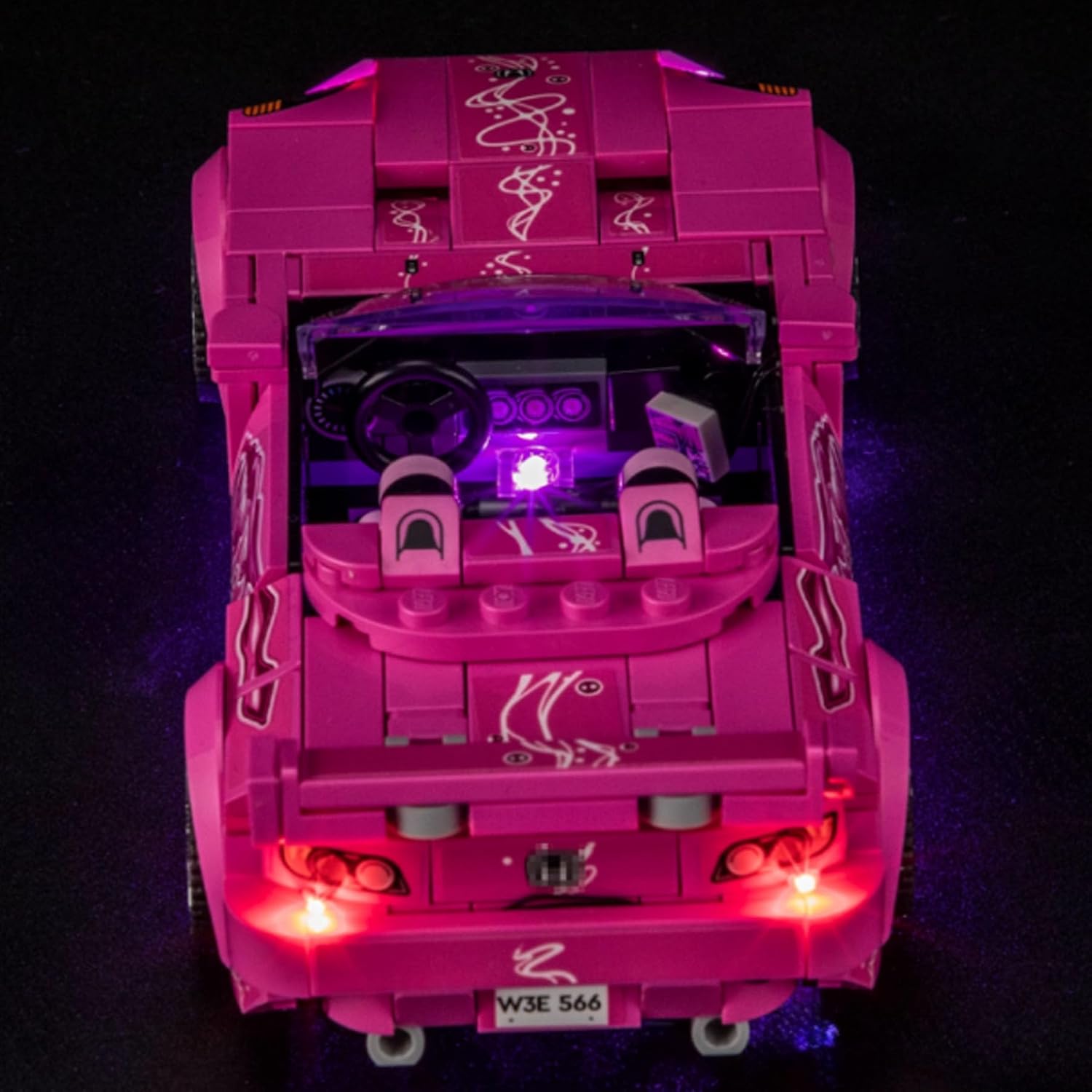 LED Lighting Kit Compatible with Lego 77241 Racing Car Series LED Light Set (Model Kit Not Included - Lighting Components Only)