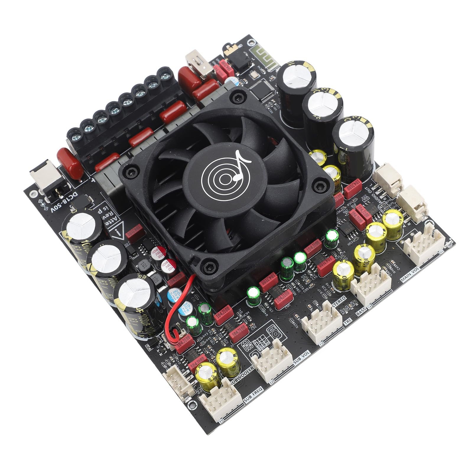 FTVOGUE Scheda Amplificatore Digitale, Materiale PCB, Audio Stereo 2x300 W con Guadagno Regolabile per Subwoofer, Ideale per l'home Theater e gli Appassionati di Musica