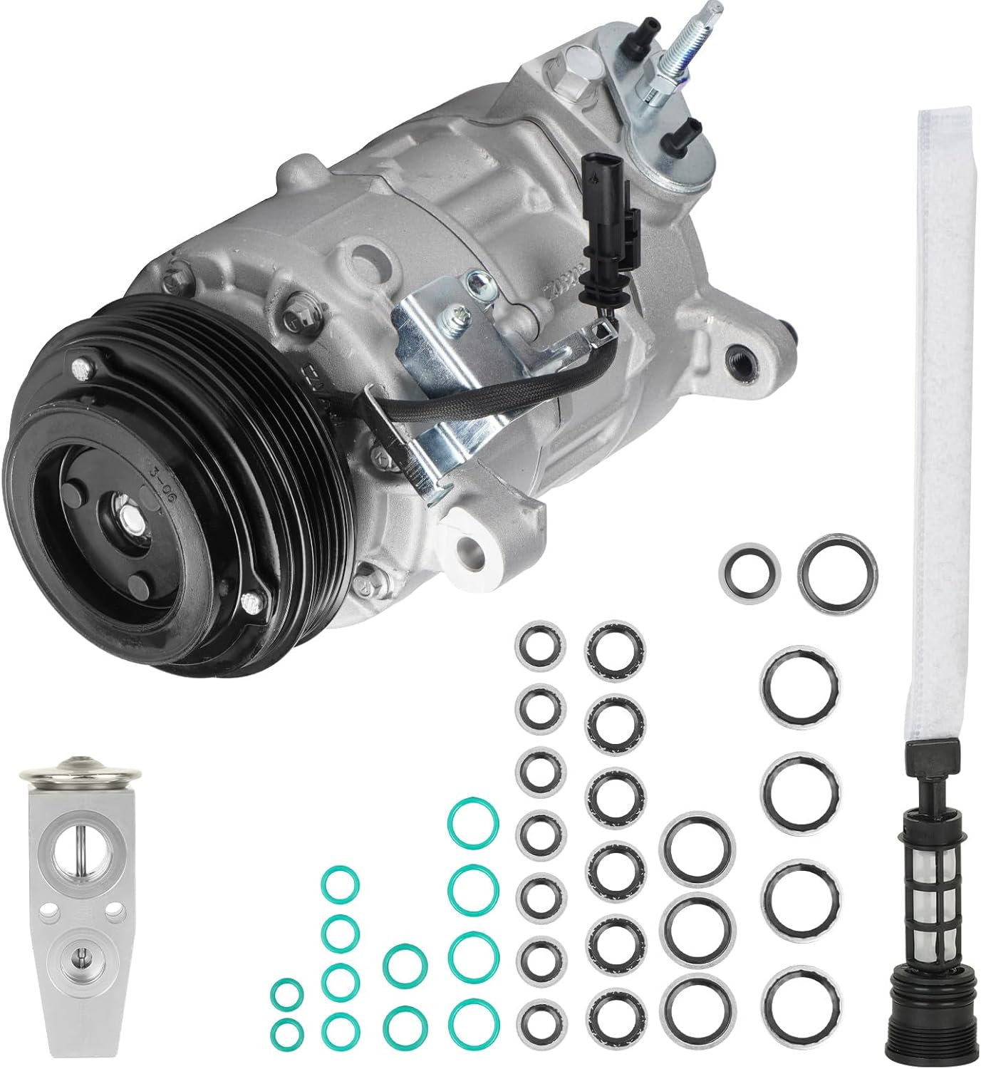 TadaMark A/C Air Conditioner Compressor Repair Kit Fit for Chevy Silverado 1500 2014-2016, for Silverado 2500 2015-2017, for Suburban & Tahoe, for Cadillac Escalade, for GMC Yukon 2015-2016