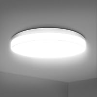 tekstap LED Mennyezeti Lámpa 24W, 4000K Természetes Fehér, IP54 Vízálló, 2400 Lumen, 30cm Kerek, Fürdőszobába, Konyhába, Nappaliba, Hálószob 1