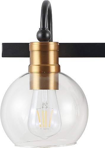Miniatura 7 de JONATHAN Y JYL3528A Marais 21.5" 3 luces de hierro  vidrio rústico vintage LED de vanidad industrial bohemio 2700K LED 4W bombillas entrada