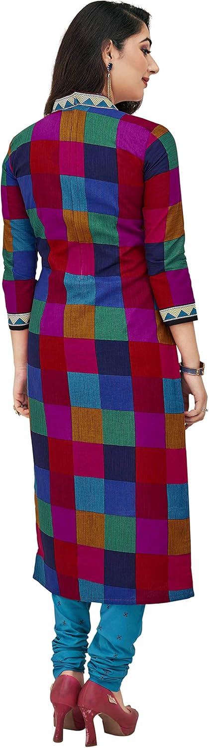 Miraan Women's Cotton Printed Readymade Salwar Suit