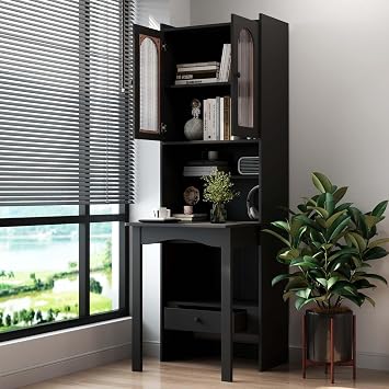 Craft Cabinet with Fold-Out Convertible/Drop Down Writing Desk