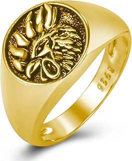Gallic Rooster Ring,Punk Phoenix Bird Symbol Ring for Men, Hip Hop Rooster Chicken Signet Ring Vint- Gothic Rooster Amulet Ring -s Retro Rock Rooster Totem Jewelry