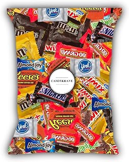 CandyKrave 2 lbs Assorted Chocolate Variety Pack - Fun Size Reese's, Twix, M&Ms Bulk Candy for Parties, Office & Snacks