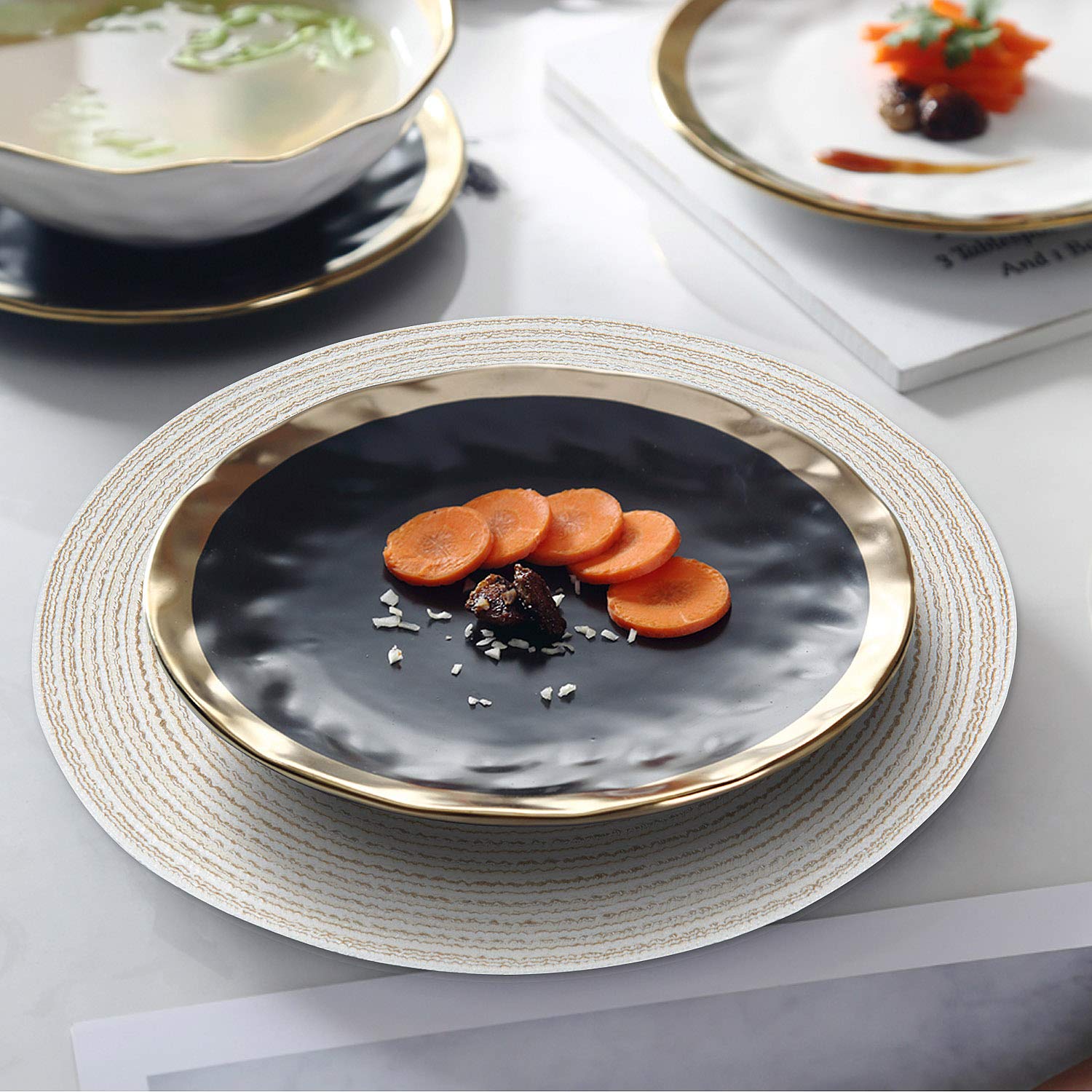 Set de table rond PVC tissé CORSICA
