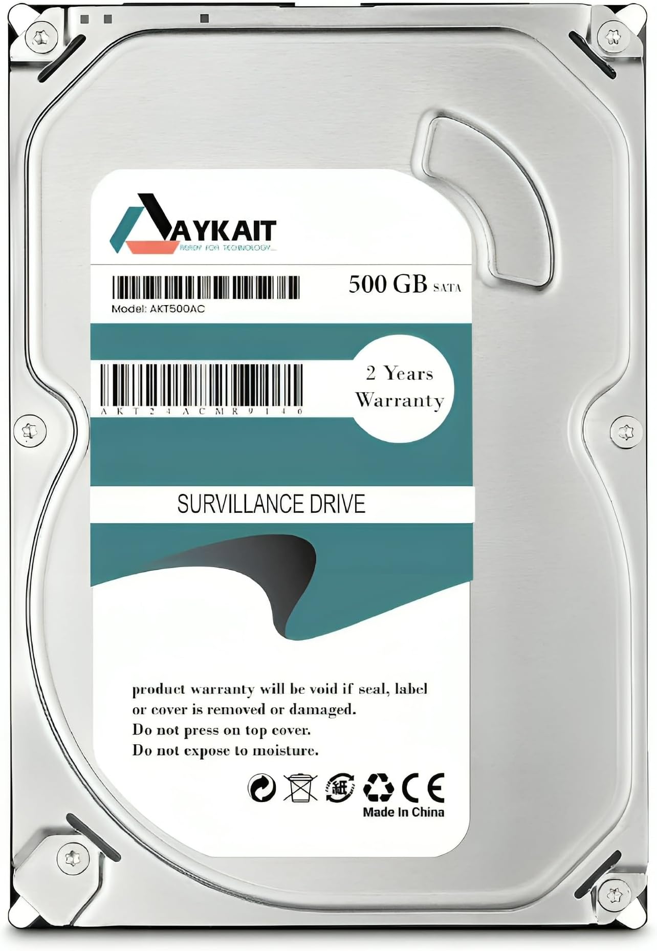 AYKAIT 500GB 3.5 Internal PC & CCTV Hard Drive - 6Gb/s, 7200 RPM, High-Speed Data Transfer, 64MB Cache, Boost Performance 2-Year Warranty