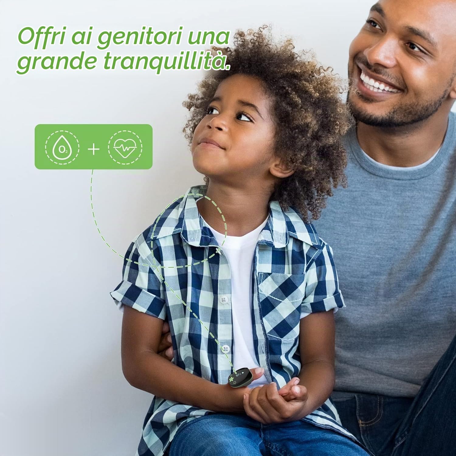 Viatom Saturimetro da Dito Pediatrico, Pulsossimetro Ossimetro Portatile con Bluetooth, Misurazione Saturazione di Ossigeno e Frequenza Cardiaca per Bambini 3-10 Anni, APP