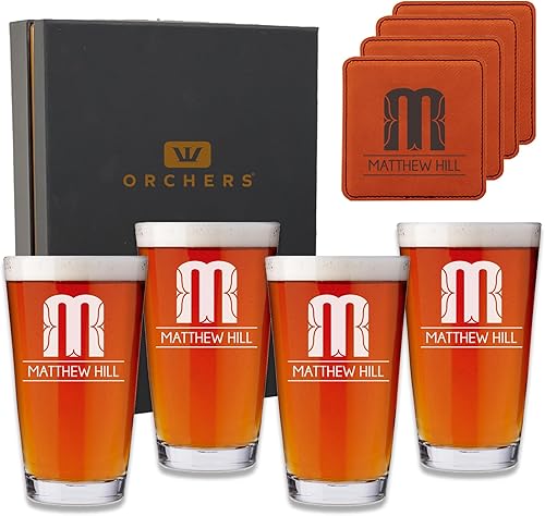 Regalos personalizados para hombres, vasos de cerveza personalizados grabados para marido, papá, novio, ideal para San Valentín, inauguración de la