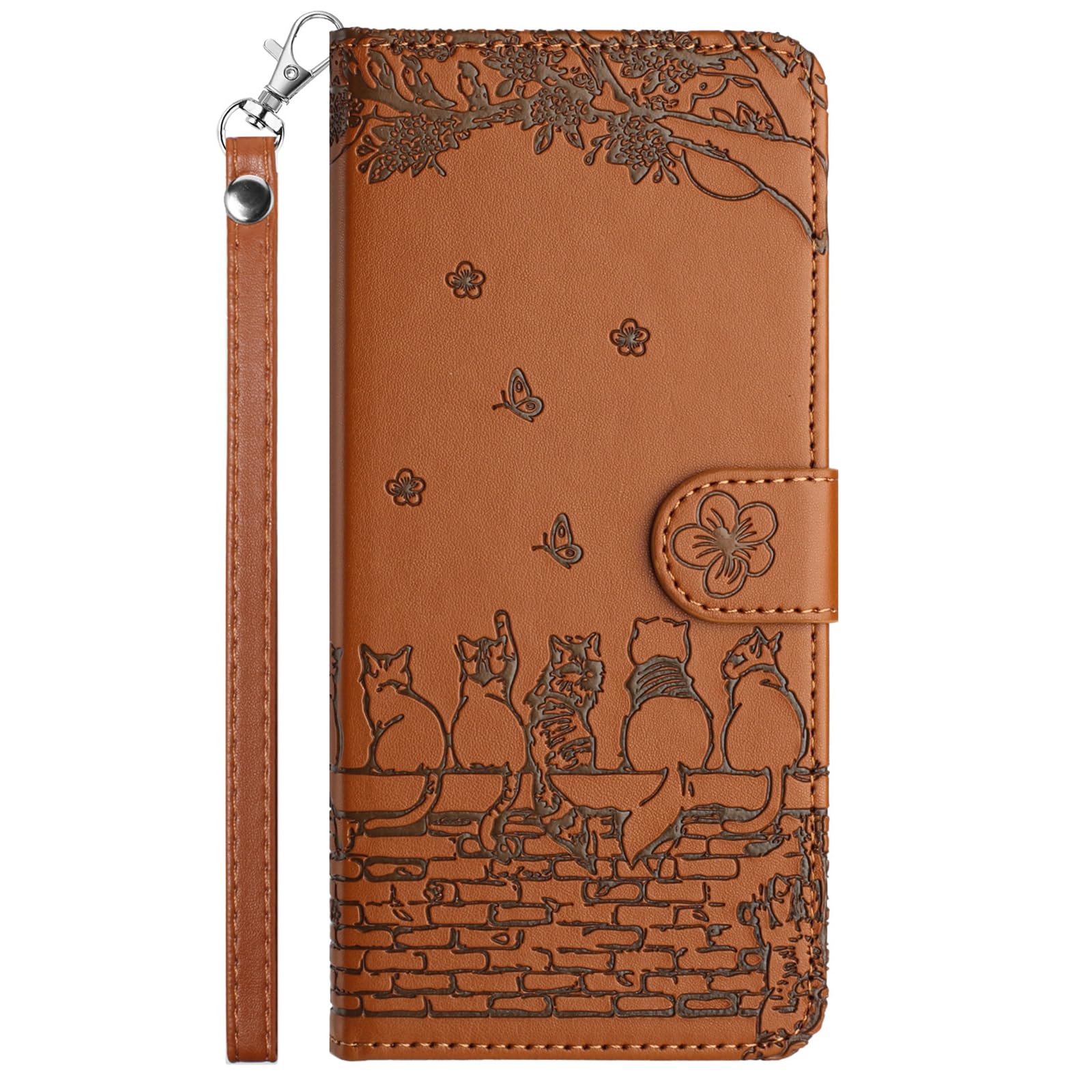 ZQQCONIG for iPhone 11 Pro Wallet Case,Wall Cute Cats