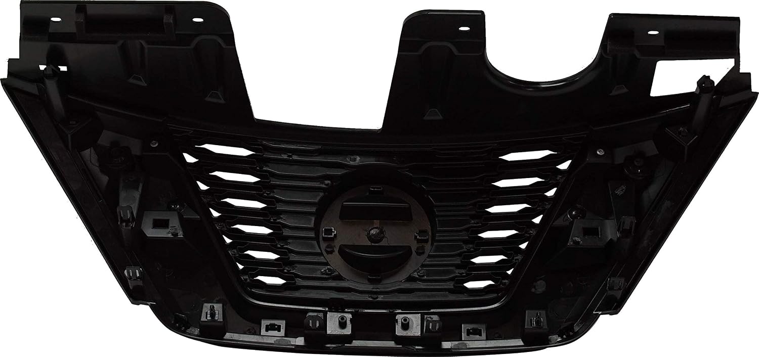 Garage-Pro Grille Assembly Compatible with Nissan Rogue 2017 USA Built Vehicle, For Models With Midnight Special Edition Package Textured Black NI1200303