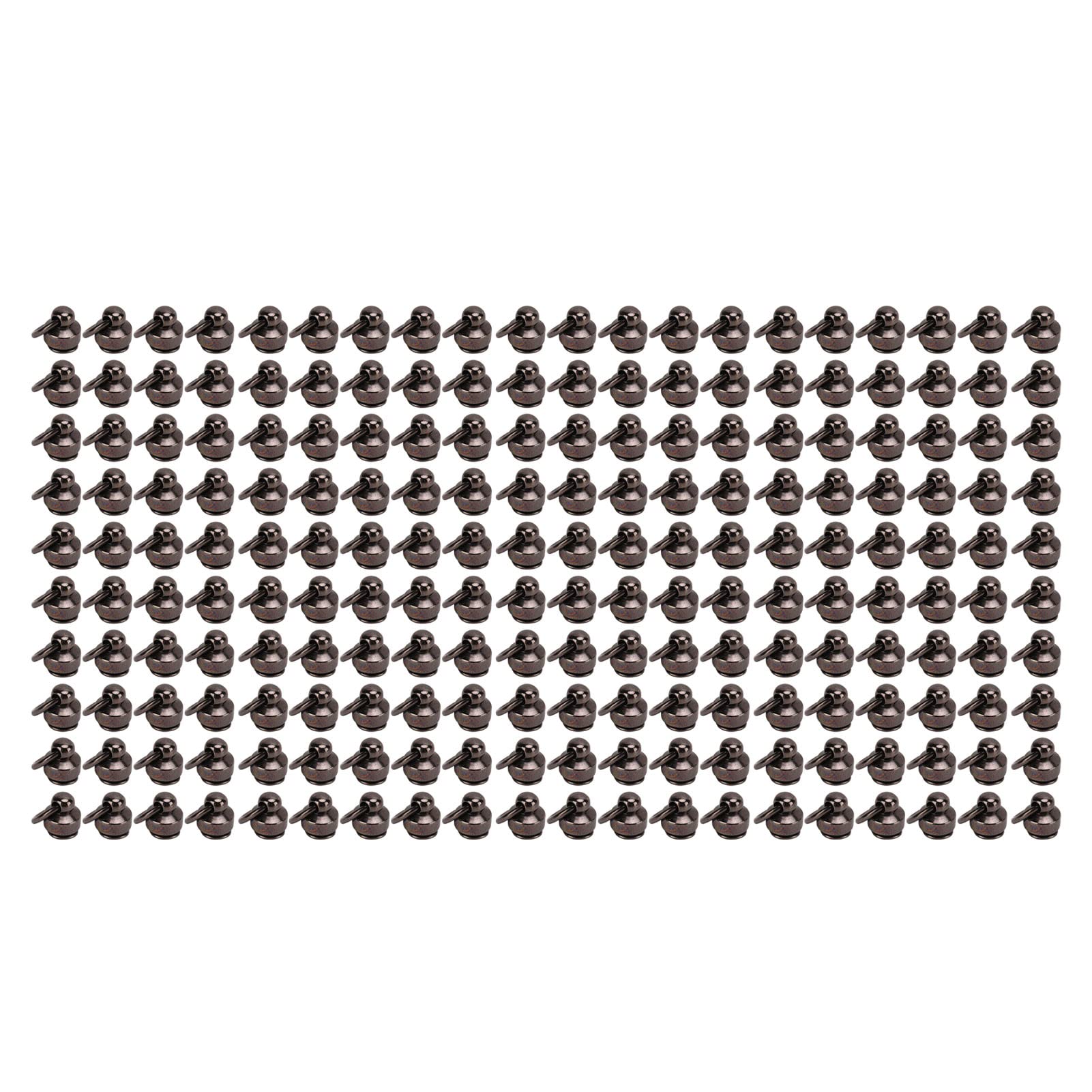 Generic Remaches de Latón de Alta Durabilidad, Tachuelas de Bola para Monedero, Fáciles de Usar para Proyectos de Bricolaje de Cuero, 200 Juegos de Cobre (cobre)