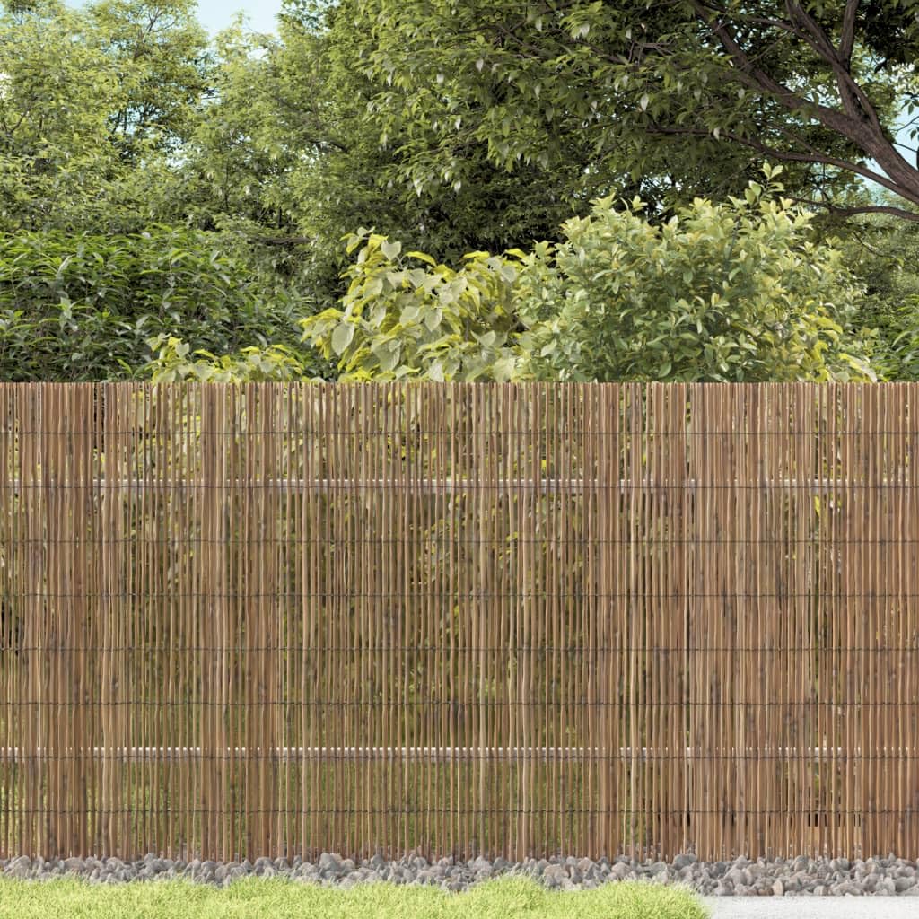 Valla de jardín, 1000 x 80 cm, juncos, valla de privacidad, protección contra el viento, para terraza, balcón, jardín