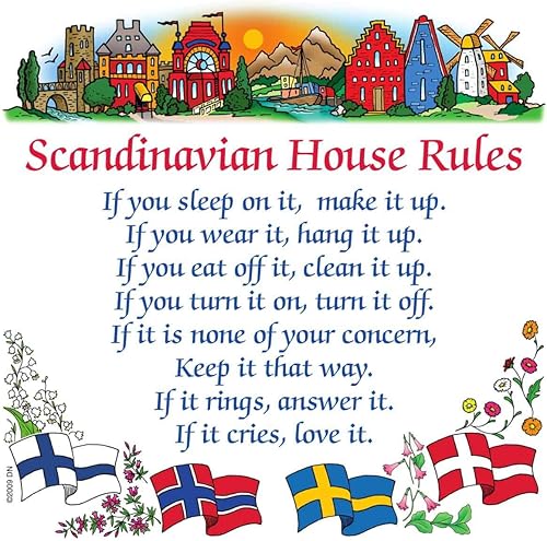 Essence of Europe Gifts Suedish House Rules - Imán de cocina Essence of Europe Gifts Suedish House Rules - Imán de cocina