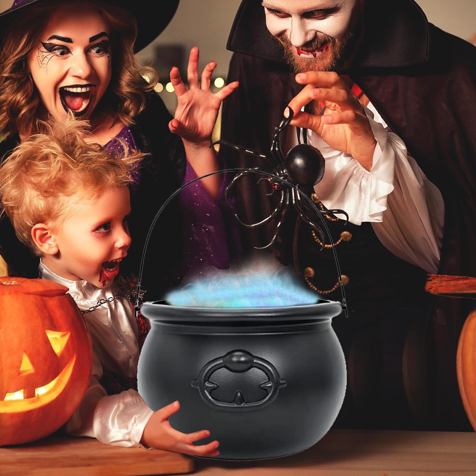 10 calderos de brujas, caldero grande, decoración de Halloween, 5 tamaños, calderos de, decoración de brujas